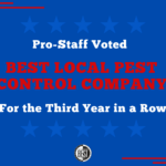 Pro-Staff Voted Best Local Pest Control Company for the Third Year in a Row